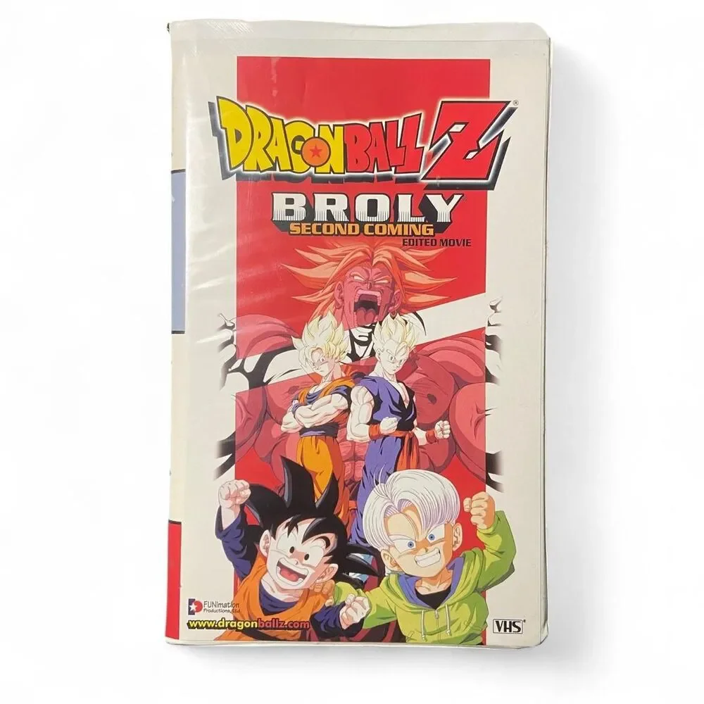 🔥 Vintage Dragon Ball Z “Broly: Second Coming” Edited Movie VHS – Clamshell Cas
